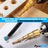 PyraDrill Stufenbohrer HSS Edelstahl Schälbohrer Kegelbohrer Konusbohrer 3er Set