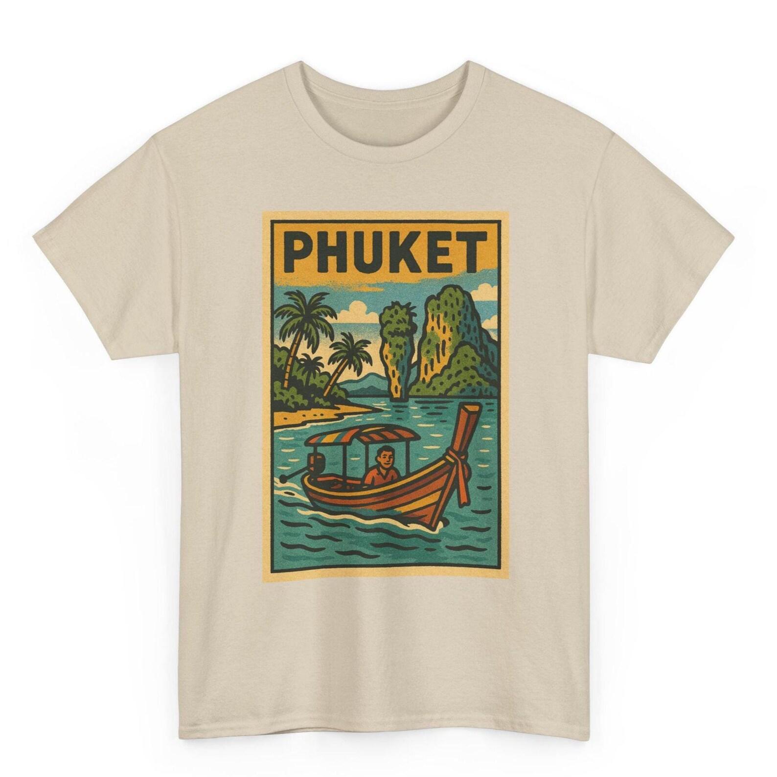 Phuket T-Shirt Unisex: Retro Thailand Tee M
