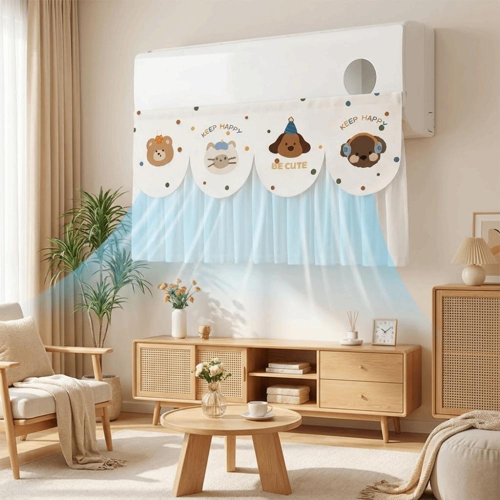 Cute Air Conditioning Wind Curtain Anti-Direct Blowing Air Conditioning Curtain  Bedroom Decor