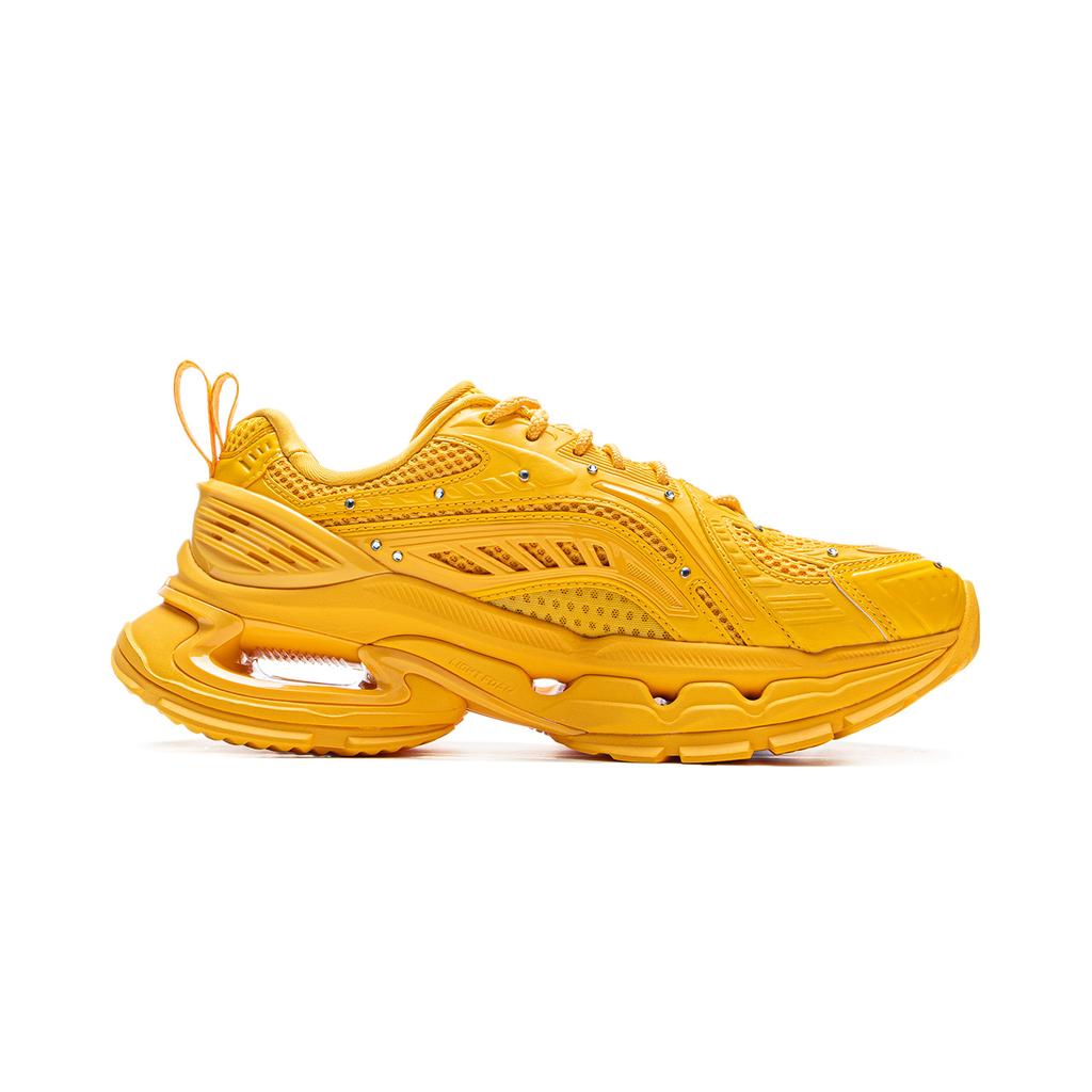 Li Ning Bow Chris Collaboration Golden Rule Trendy Sports Fashion Support Rebound Low Top Lifestyle Casual Shoes Men Sneaker Spectra-Yellow AZGU165-3