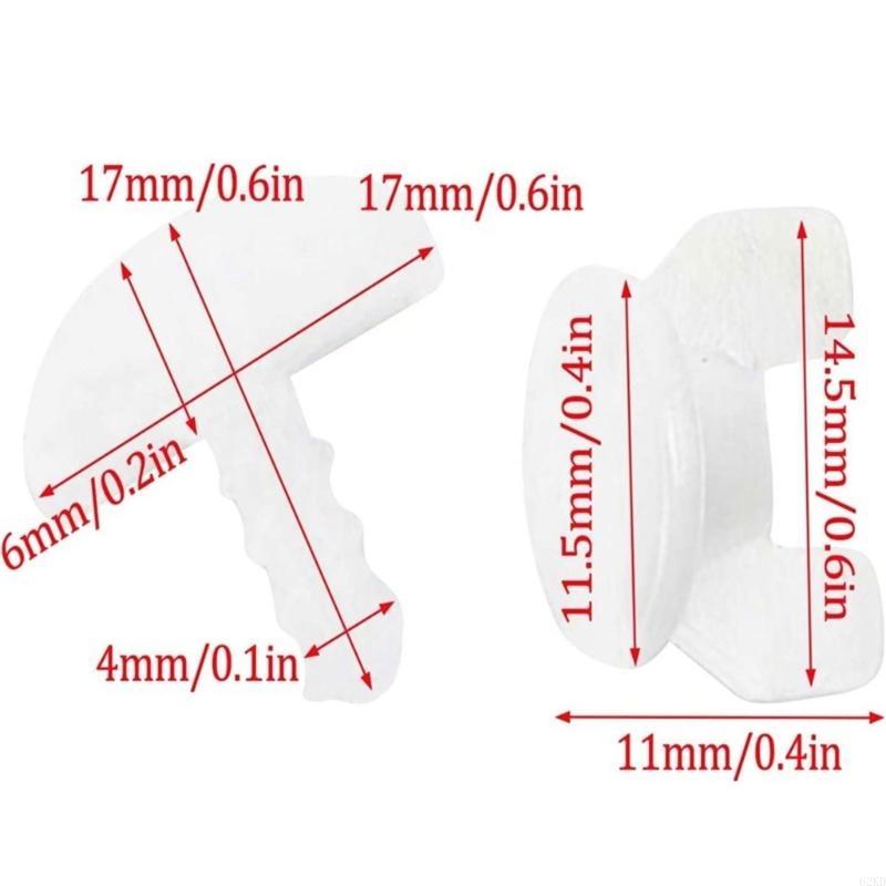 62KD 10Pcs Universal Curtain Track Stop for Enhanceds Home Comfort and Professional
