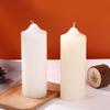 Household Emergency Lighting Bold Red and White Candle Pointed Odorless Long Pole Cylindrical Large Candle