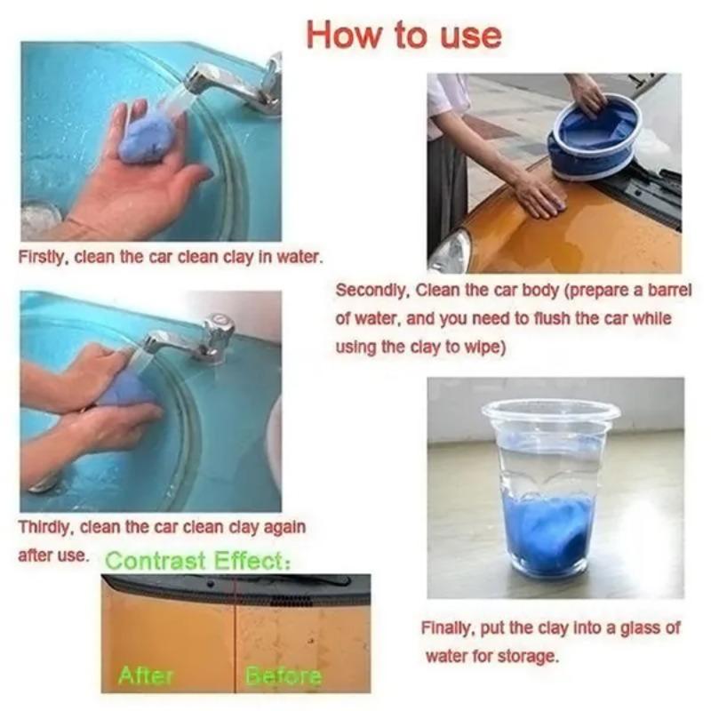 1PC Car Wash Clay Blue Magic Car Detailing Cleaning Clay Bar