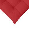Seat Cushions 4 Pcs Red 40 X 40 X 6 Cm Fabric