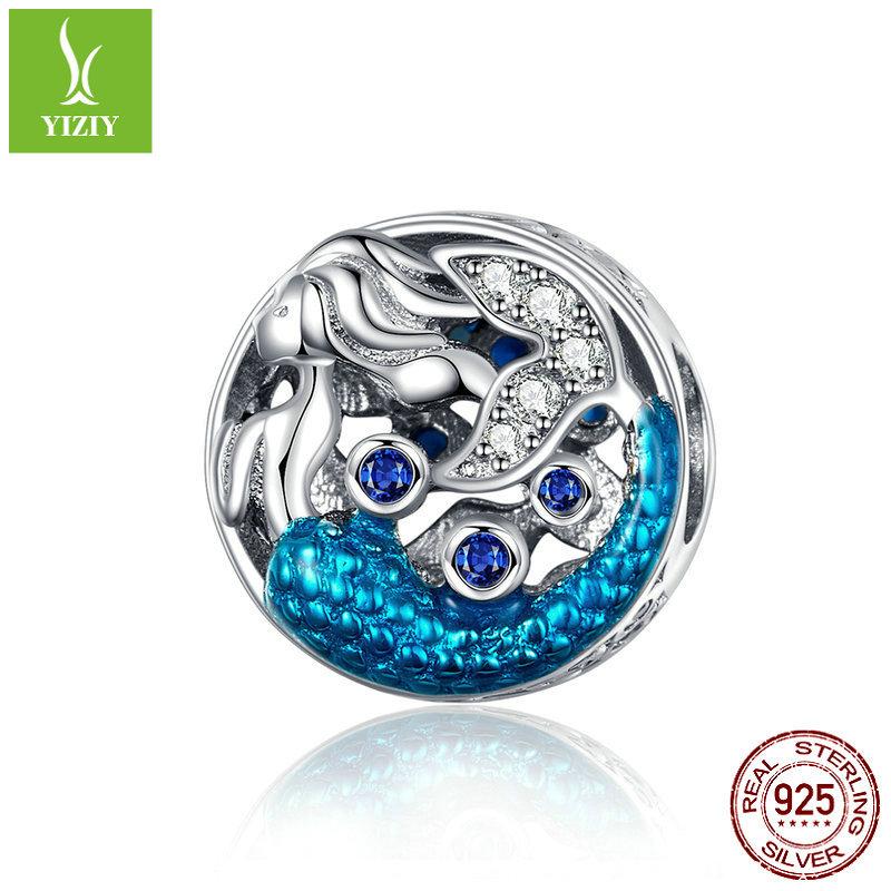 Ocean Charm S925 Sterling Silver Beads Fashion Diy Jewelry Silver Accessories
