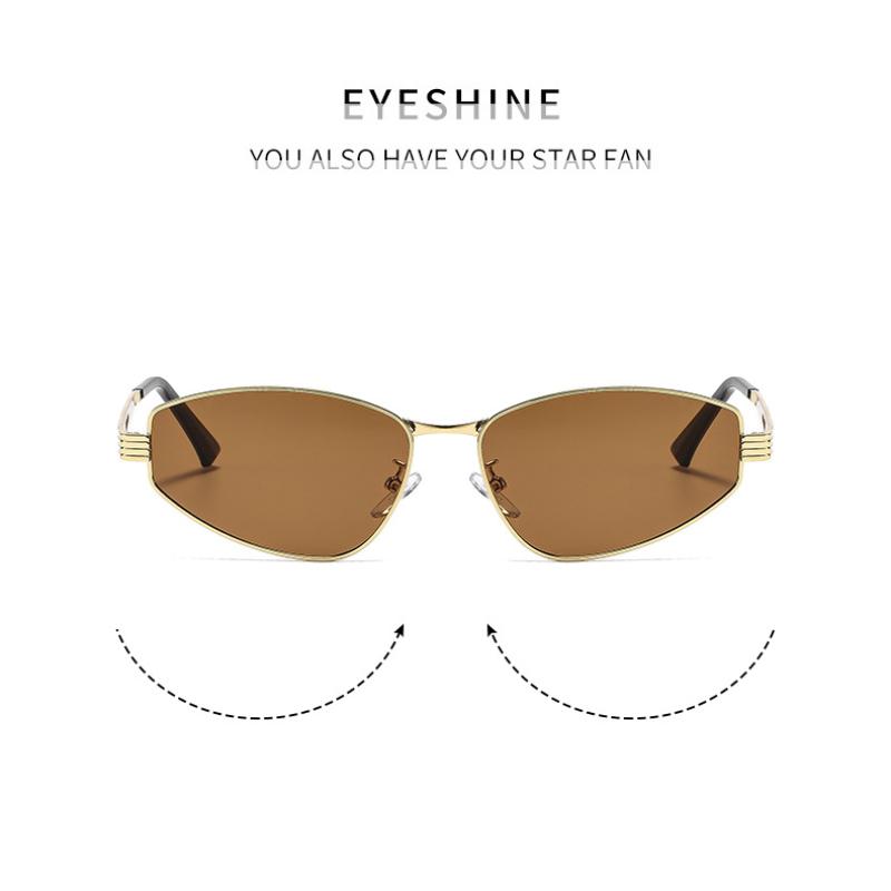 Women's sunglasses, metal cat eye sunglasses, men's and women's fashion sunglasses.