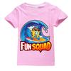 Fun Squad Game Children Cartoon Cotton T-shirt Pullover Leisure Kids Girls Tops Christmas Gift 2026 Summer Clothes For Kids
