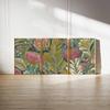 Botanical Wall Art Set of 3 Vintage Protea Floral Prints Green and Pink Nature Art for Living Room or Bedroom Decor Gift Poster