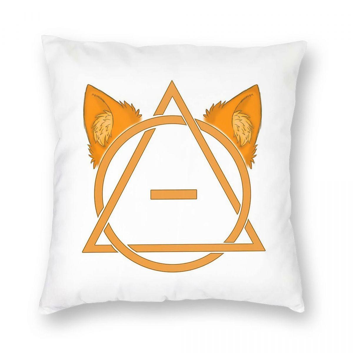 Fox Therian Thetadelta Pillowcase Polyester Linen Velvet Printed Zip Decor Home Cushion Cover 30x30cm