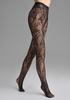 Women's Black Lace Fishnet Tights Charly G001