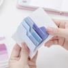 60 Sheets Per Book Solid Color Sticky Notes Information Notebook Notes Stationery Memo Bookmark Notebook School Supplies