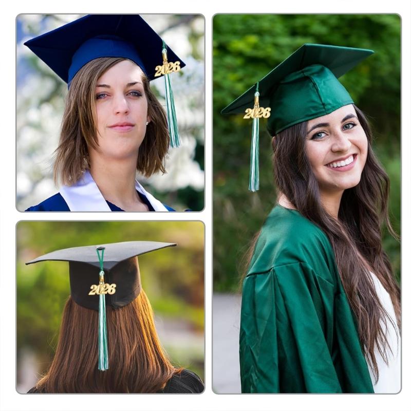 10Pcs 2026 Graduation Tassels Ornament With Year Charm For Graduation Ceremonies