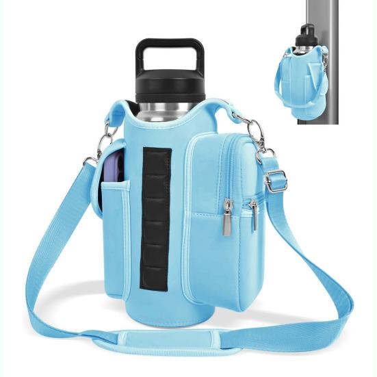 Magnetic Water Bottle Holder Crossbody Bag Waterproof Oxford Kettle Pouch for Gym Outdoor
