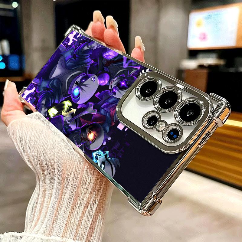 U-Undertale S-Sans Plating Phone Case For Samsung Galaxy S24 S25 FE S26 Edge S23 Ultra S22 S21 Plus S20 Anti-Fall Airabag Cover