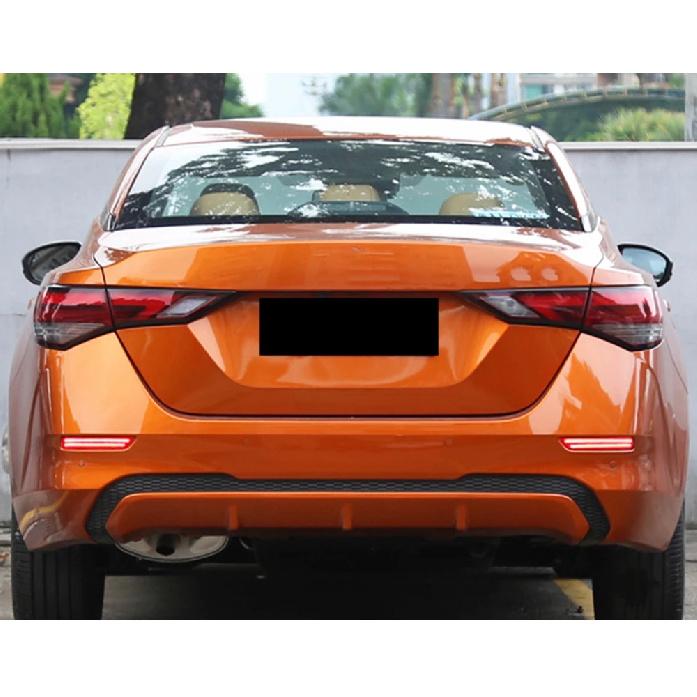 LED Rear Bumper Reflector Lights For Nissan Sentra Sylphy 20-25 Teana 22-24 Patrol 19-23 Murano 15-19 Turn Signal Brake lamp