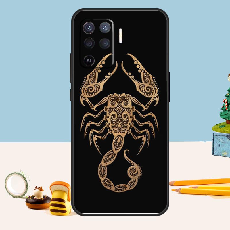 Scorpion For OPPO A98 A78 A58 A53 A54 A57 S A52 A72 A17 A77 A74 A94 A5 A9 A53 A15 A16 A76 A96 Case