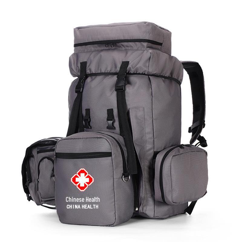 Gray Wilderness Survival & Emergency Backpack Kit