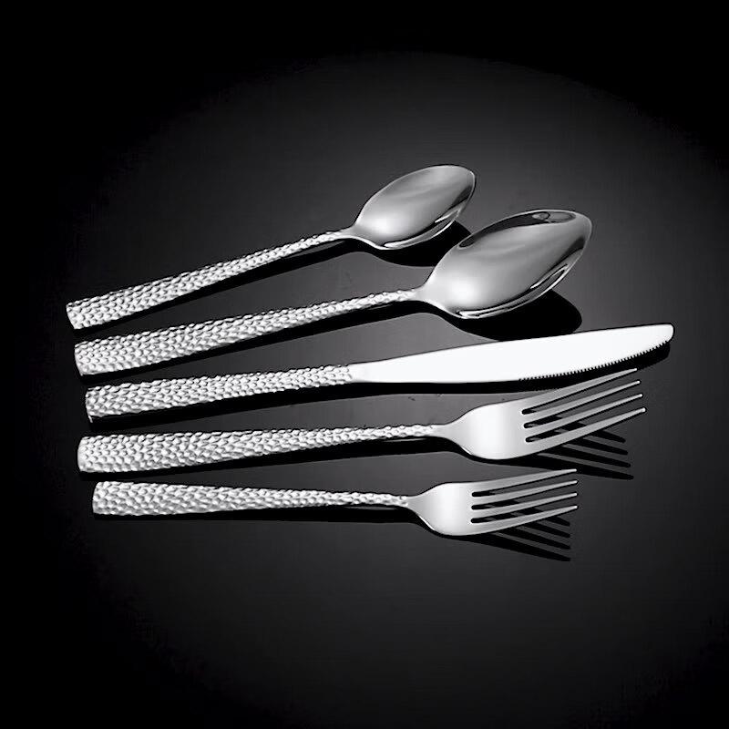 Hammered Pattern Stainless Steel Dinner Knife