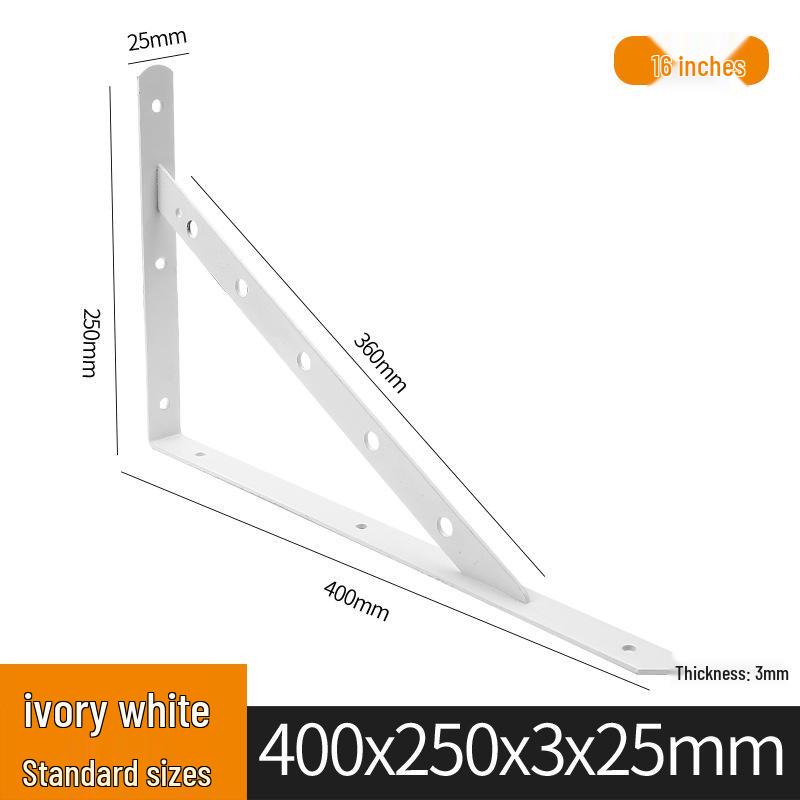 Wall-Mounted Storage Rack with Load-Bearing Support Triangle Bracket
