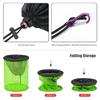Nylon Net Baits Storage Cage for Keep Crayfish Minnows Floating Fishing Basket Bucket Foldable Fishing Net Holder