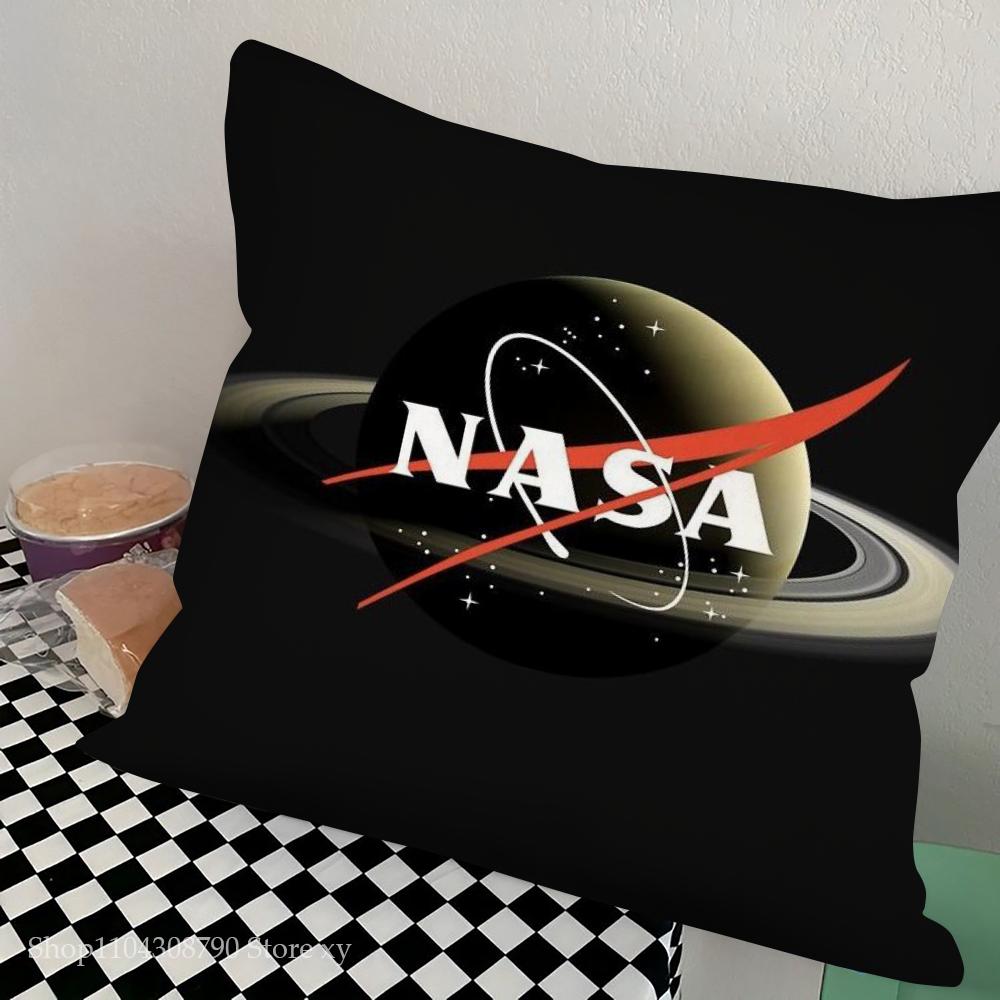 

1pc NASA Pillow Case Square Bedroom Sofa Leisure Comfort Cushion Car Living Room Home Decoration 16x16Inch