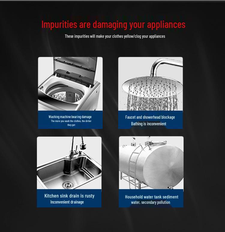 Whole House Ultrafiltration Kitchen Water Purifier with 304 Stainless Steel