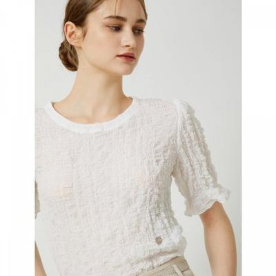 Logo Embossed Blouse C252psc142