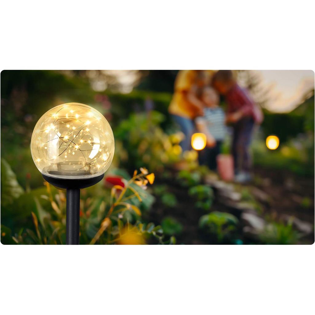 Solar Lamp, Transparent Ball, 4 Pcs. Ilumen Ls-103