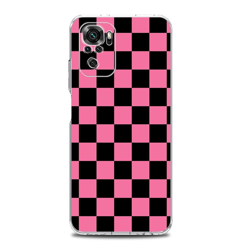 

Чехол для телефона для Xiaomi Redmi Note 14 13 12 4G 9S 9 10 11 Pro Plus 5G 14C 13C 12C 10C 9A Мягкий ТПУ Чехол Шахматная доска Redmi Note 14 4G