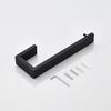 Stainless Steel Black Towel Rack Set - Bathroom Towel Bar & Shelf Accessories