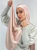 Silk Satin Hijab Scarf Muslim Women Veil Headwraps Shawls Islam Silk Headscarf Muslim Fashion Islam Clothing Ramadan