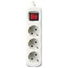 Silver Electronics-3 Outlet Power Strip with Switch Silver Electronics 9637 3680W (3m)