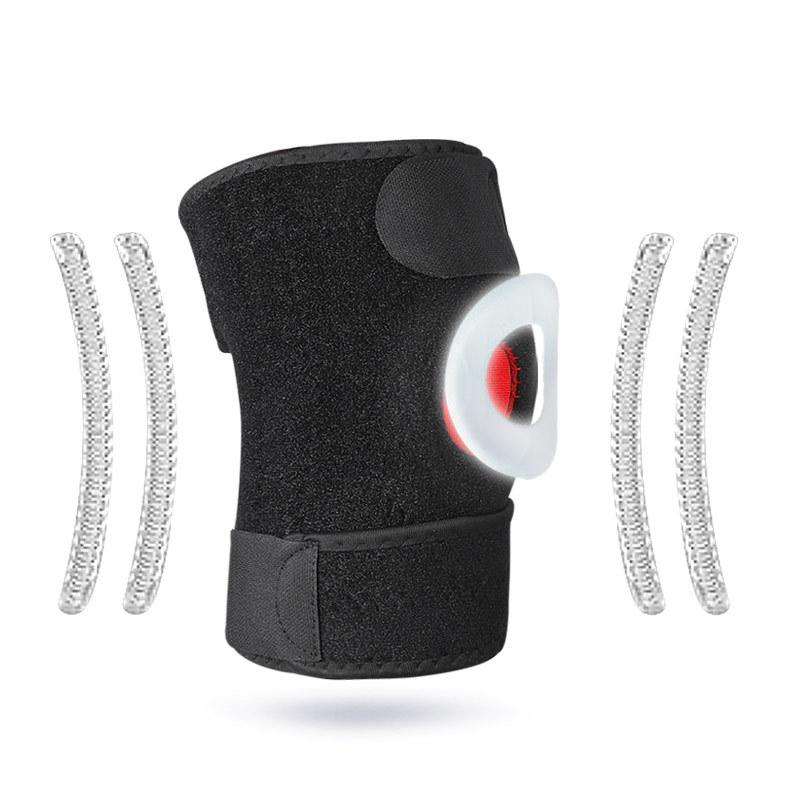 Outdoor Mountaineering Non-slip Knee Pads Riding Running Pressurized Four-Spring Support Fitness Weightlifting Knee Pads