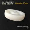White Nylon Flat Caster Wheel for Furniture, 70mm Drive Wheel