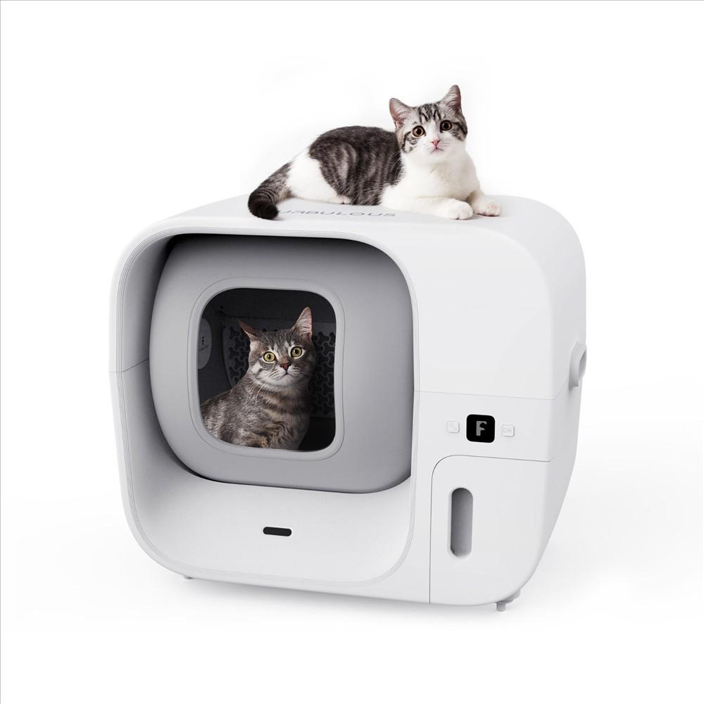 (GIFT)Furbulous Auto-Pack & Seal Cat Litter Box, Self Cleaning & Refilling, Huge Capacity, Smart App, Quiet Operation