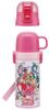 Skater Water Kimi To Idol PreCure Stainless Small Sports Water Children's Bottle, 2-Way, Straw/400ml Capacity, Cup/350ml Capacity, Design, Steel,