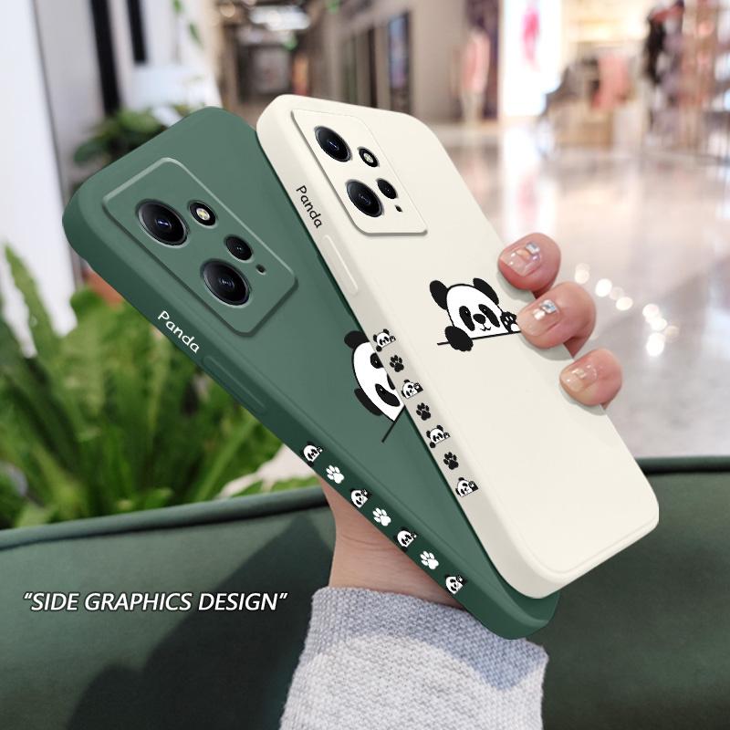Panda Cute Label Phone Case For Xiaomi Redmi Note 15 Pro Plus 4G 5G Silicone Cover