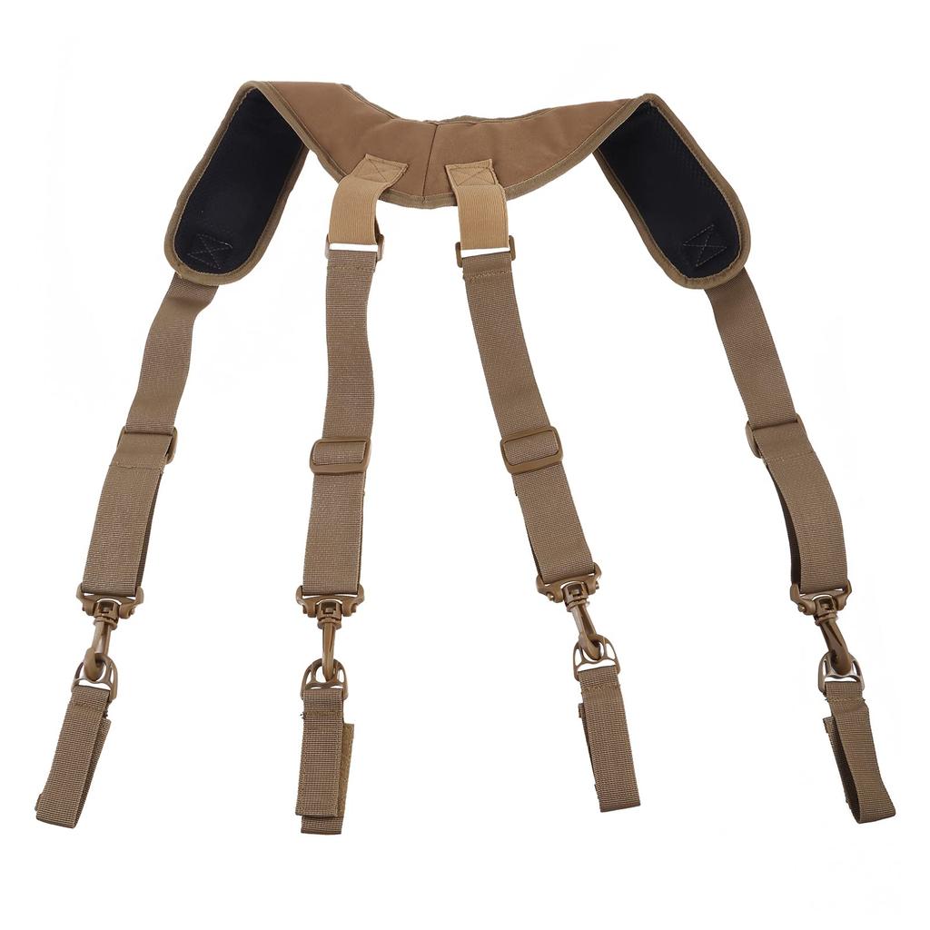 Tactical Suspenders X Type Tactics Brace Practical Adjustable Equipment with Keychain Tactical Belt Harness for Duty B X Type Tactics Brace Tactical
