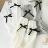 Female Summer Fashion New Bow Ballet Wind In The Tube Pile Socks