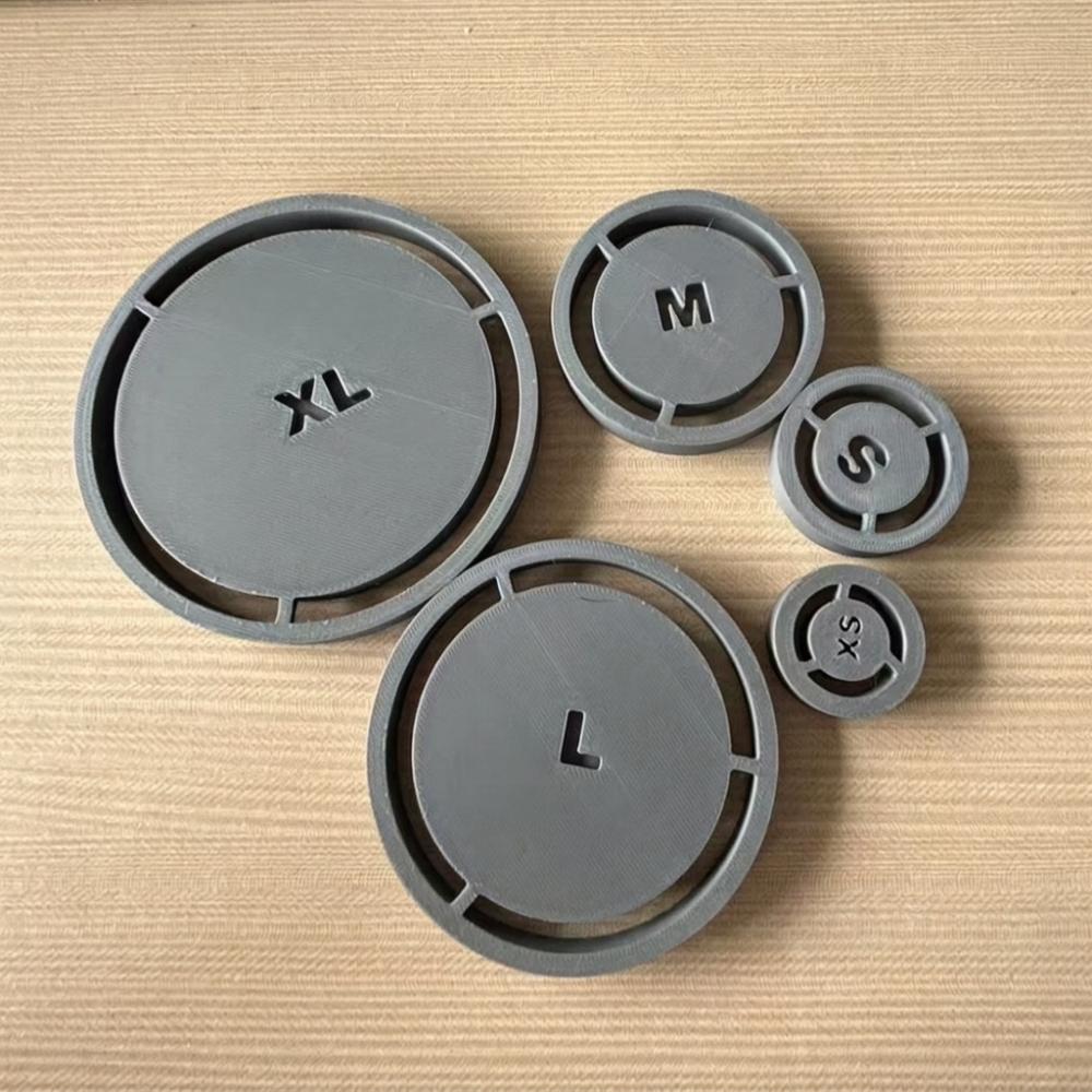 5Pcs 5 Sizes Ceramic Pottery Foot Ring Tool Set Precise Alignment Smooth Press Edge Clay Bowl Base Press Template