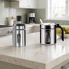 Stainless Steel Seasoning Jar Glass Spice Storage Box Kitchen Gadget Salt Shake Bolttle  Home