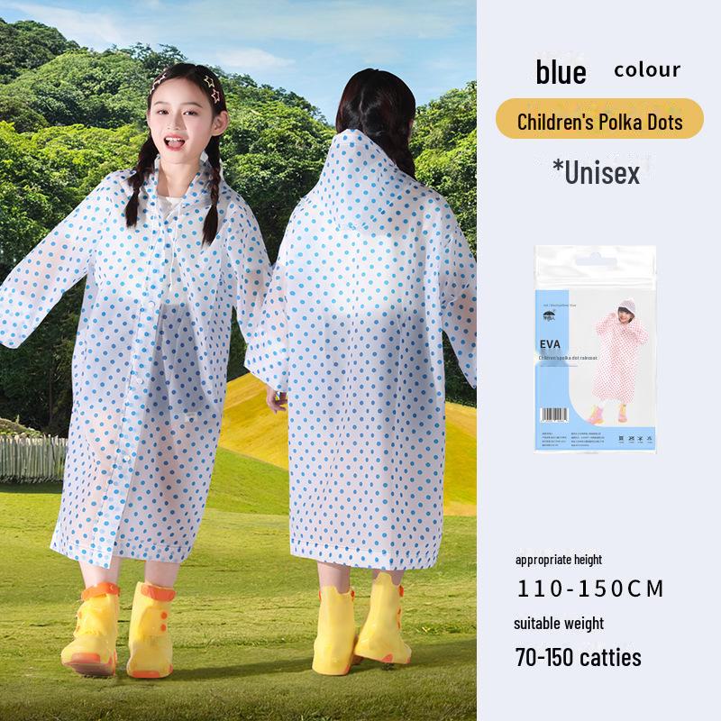 "Children's Full-Body Rainstorm-Proof Disposable Raincoat for Boys and Girls with Backpacks"