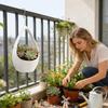Hanging Garden Plant Basket Droplet Shape Plant Hanging Flower Basket Teardrop Flower Pots Wall Decor Plant Potted Container