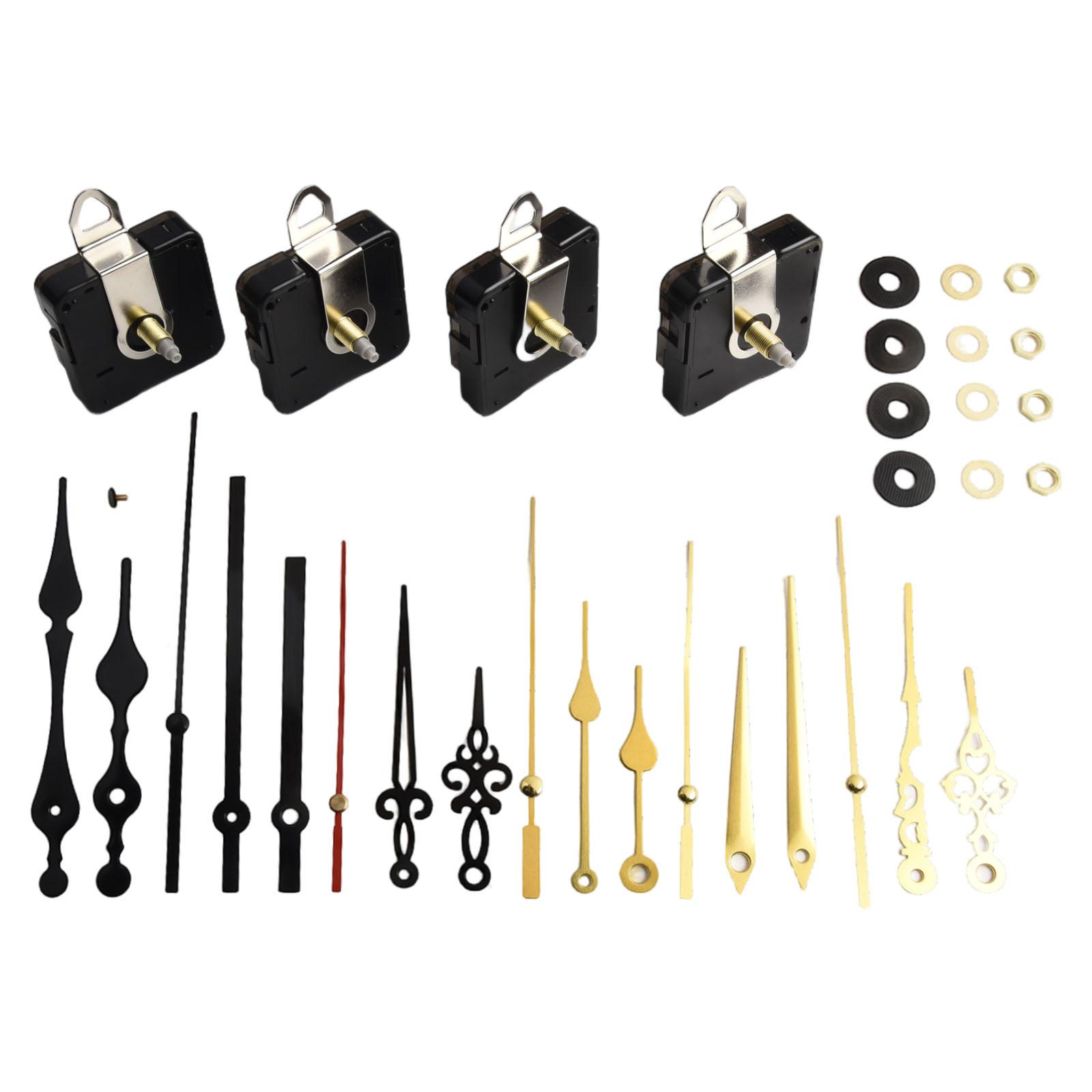 Clock Making Kit DIY Clock Movement DIY Clock Design 6 Pairs Metal Hands Accurate Timing Mechanism For Clock Repair