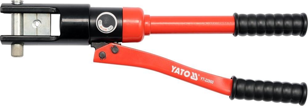 Hydraulický ruční lis pro krimpování svorek 10-120mm2 / YT-22860 / YATO
