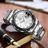 OPK Men's Quartz Wristwatch Date Waterproof Luminous Stylish Classic Stainless Steel Business School Company White