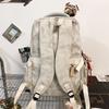 High value niche design backpack couple simple letters lightweight large capacity backpack