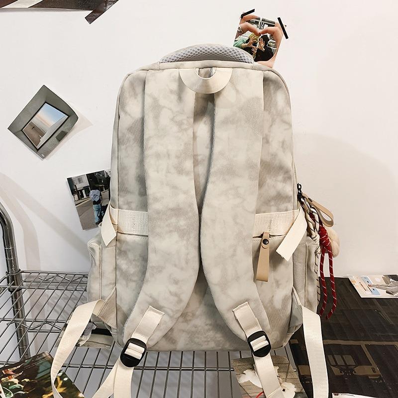 High value niche design backpack couple simple letters lightweight large capacity backpack