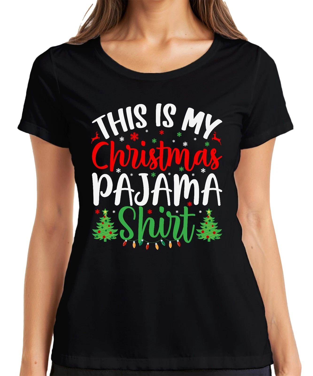 This is my Christmas Pajama Shirt Pyjama - Weihnachten Xmas Christmas Damen T-Sh XL
