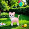4D Dinosaur Dog Cat Standing Foil Balloons Animals Walking Balloon With Wheel for Kids Birthday Party Decoration Baby Showe B8E7